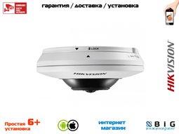 № 100096 Купить 3Мп fisheye IP-камера с ИК-подсветкой до 8м DS-2CD2935FWD-I Казань